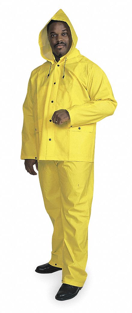 D2284 Rain Suit w/Jacket/Bib Unrated Yellow S