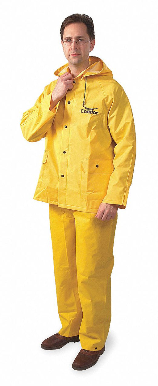 D2284 Rain Suit Jacket/Bib Unrated Yellow 4XL