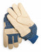 D1595 Leather Gloves Beige/Blue XL PR