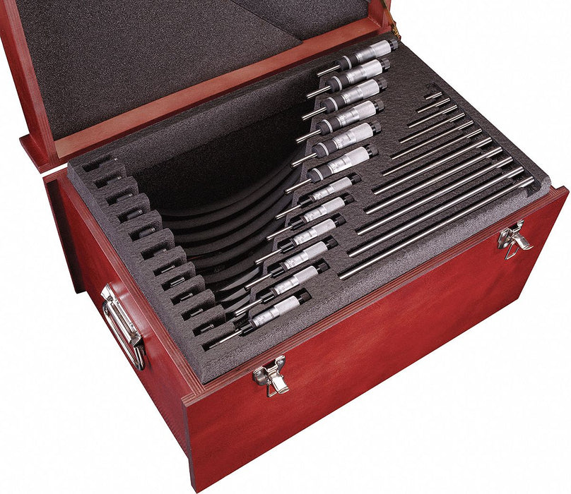 Micrometer Set 0-12 In 0.001 Res 12 Pc