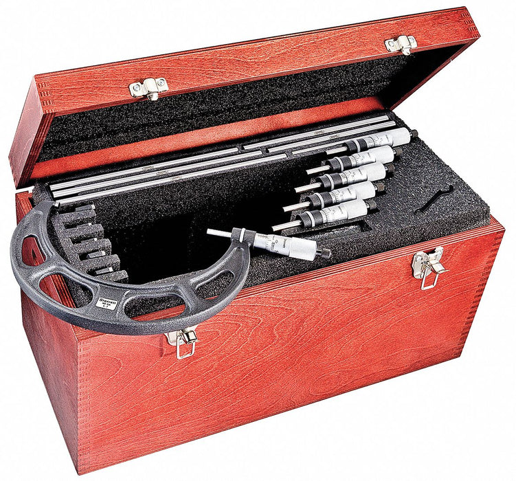 Micrometer Set 6-12 In 0.001 Res 6 Pc