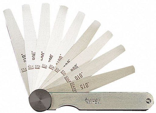 Tapered Feeler Gauge Set Dim Type Metric