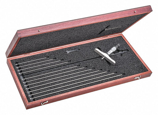 Depth Micrometer 0-12 In 4 In Base