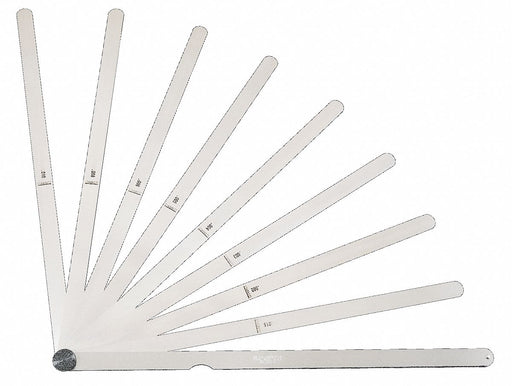 Long-Blade Feeler Gauge Set Dim Type In