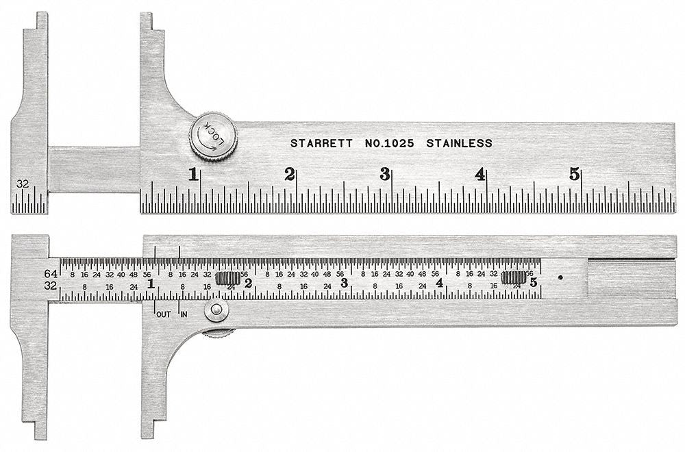 Pocket Slide Caliper 6 In