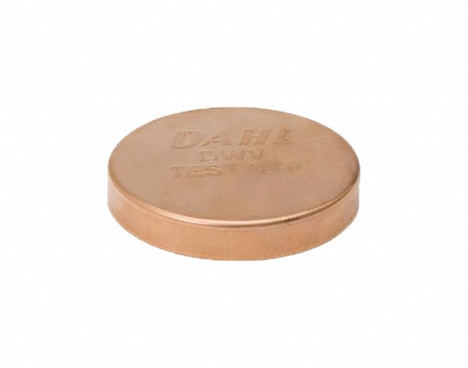 DWV Test Cap Wrot Copper 1-1/2 Tube CxC