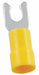 FT 12to10AWG Vinyl Yellow Stud#6 PK50