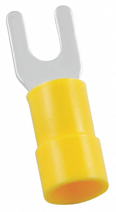 FT 12to10AWG Vinyl Yellow Stud#6 PK50