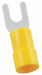 FT 12to10AWG Vinyl Yellow Stud#6 PK50