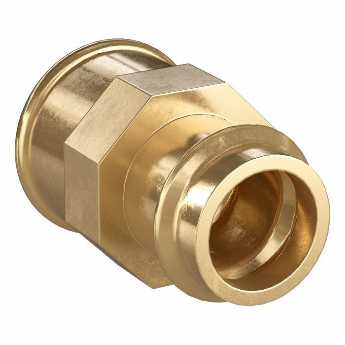 Strt Bronze Press-fit1/2in FNPT1/2in