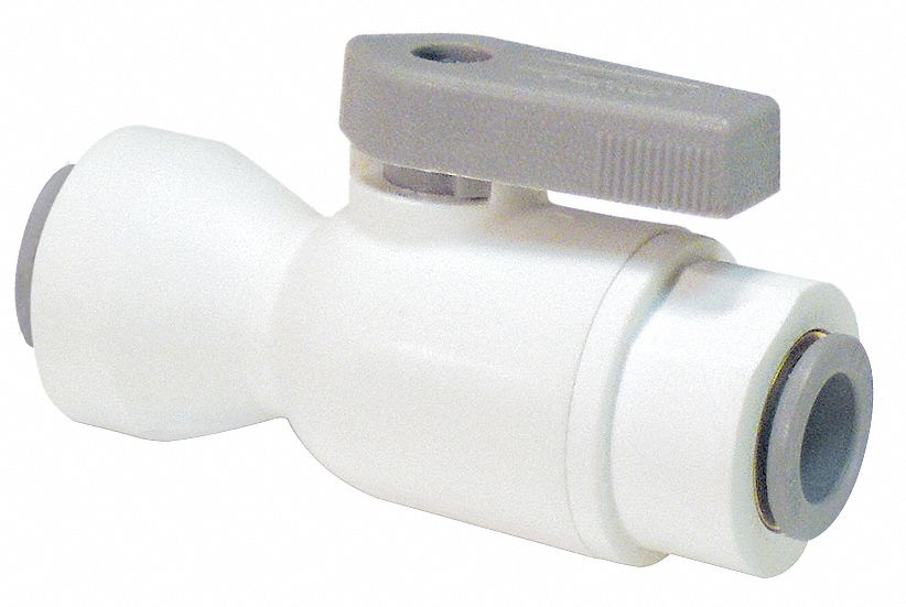 Manual 2-Way Ball Valve Push Polypro