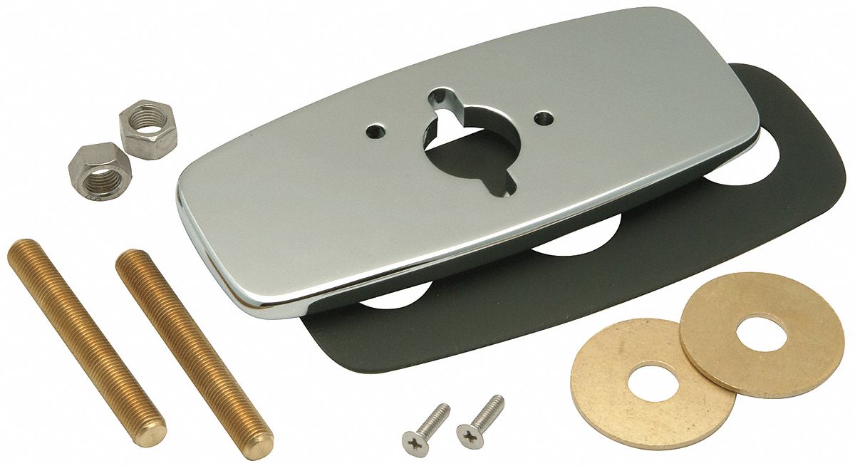 Trim/Cover Plate Chrome 4 L 4 W