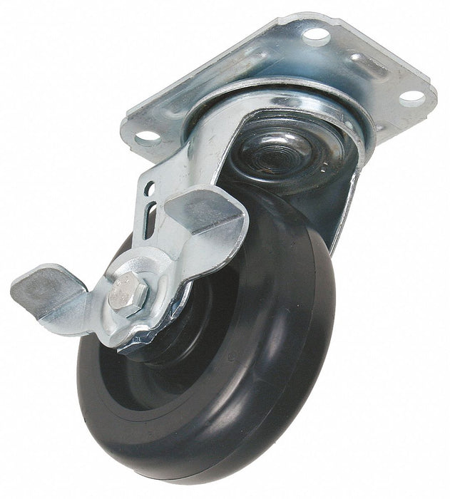 Plate Caster Swivel Polyolefin 4 11/16 H