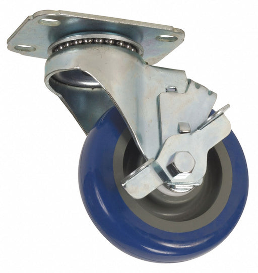 Plate Caster Swivel Polyurethane 4 5/8 H