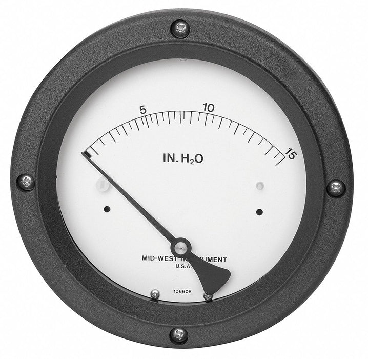 G8762 Pressure Gauge 0 to 15 In H2O