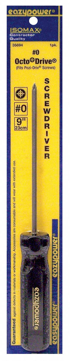 Tamperproof Pozidriv Screwdriver #0