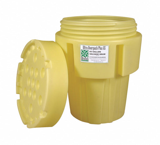 Overpack Drum LDPE 34.5 in H Yellow