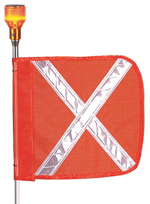 Warning Whip HD 8 Ft X Flag and Socket