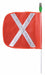 Warning Whip HD 5 Ft X Flag and Socket