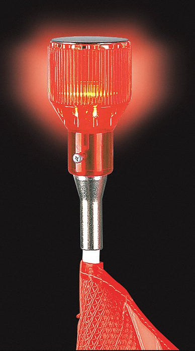 Warning Whip Plastic Lens Red