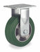 Plate Caster Rigid Rubber 7 1/2 H