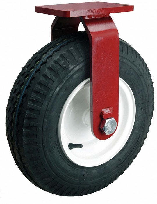 Plate Caster Rigid Rubber 18 3/4 H