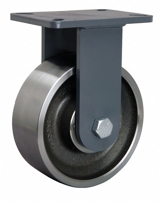 Plate Caster Rigid Steel 10 1/2 H