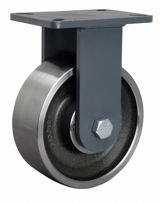 Plate Caster Rigid Steel 10 1/2 H
