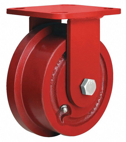 Plate Caster Rigid Iron 6 1/8 H