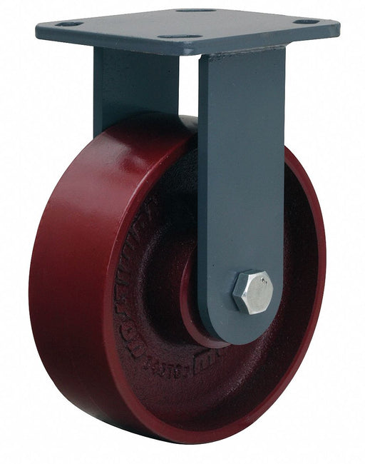 Plate Caster Rigid Iron 7 1/2 H