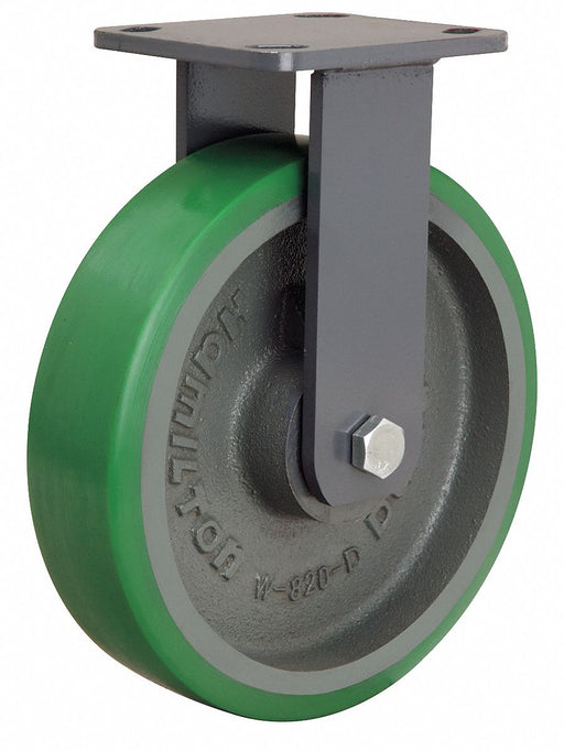 Plate Caster Rigid Polyurethane 9 1/2 H
