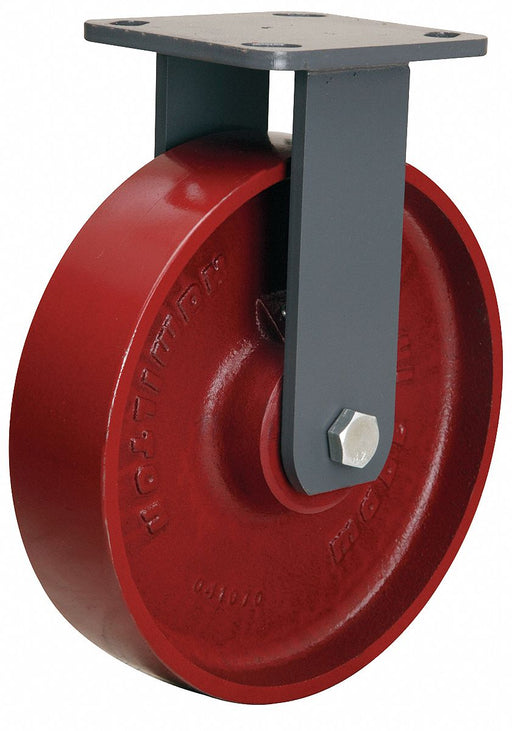 Plate Caster Rigid Iron 9 1/2 H