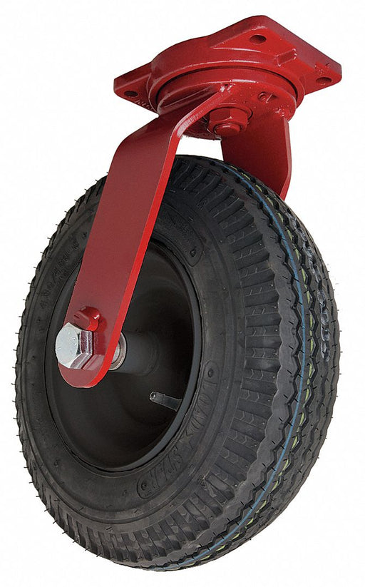 Plate Caster Swivel Rubber 18 3/4 H