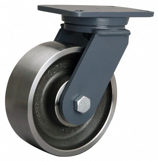 Plate Caster Swivel Steel 10 1/2 H