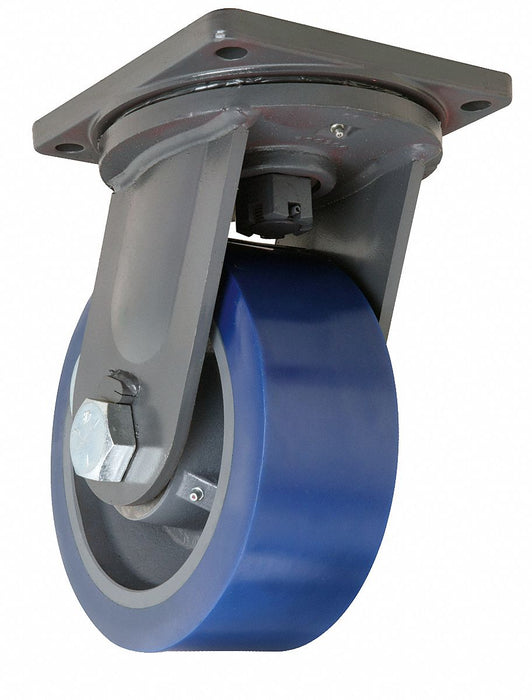 Plate Caster Swivel Polyurethane 13 H