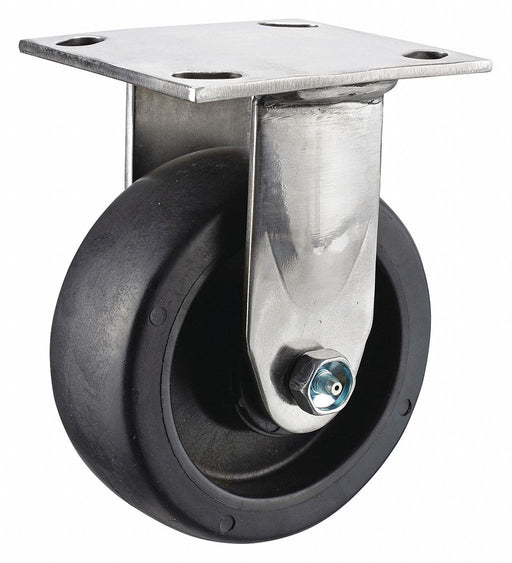 Plate Caster Rigid Nylon 5 5/8 H