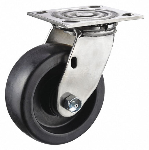 Plate Caster Swivel Nylon 6 1/2 H