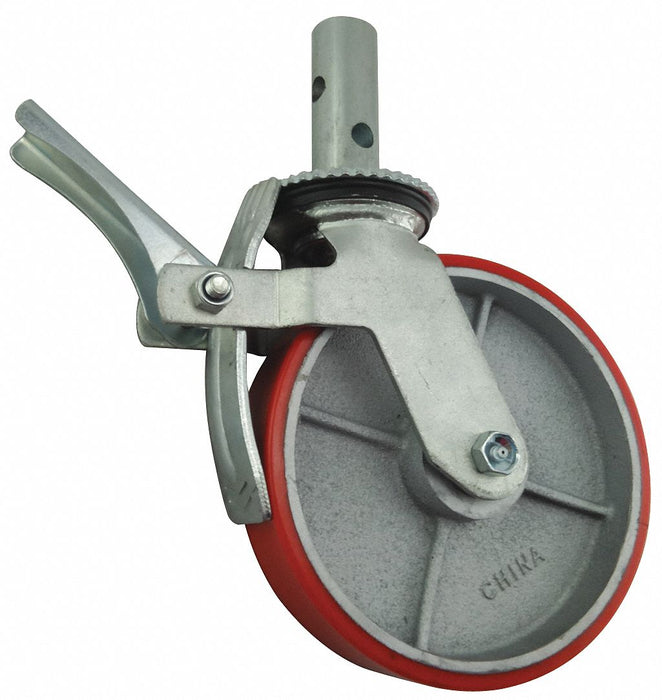 Total-Lock Bolt-In Round Stem Caster
