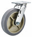 Plate Caster Swivel Rubber 9 1/2 H