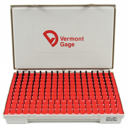 Black Ox-Coated Pin Gauge Set Dim Type 