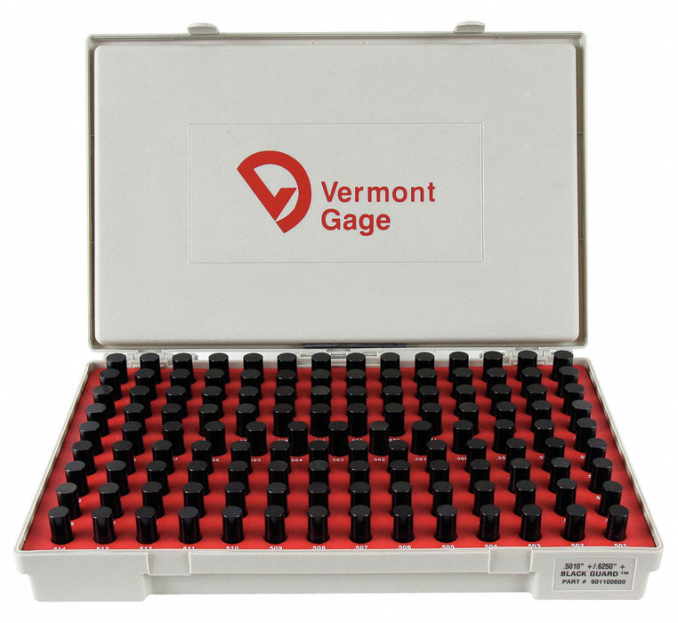 Black Ox-Coated Pin Gauge Set Dim Type 