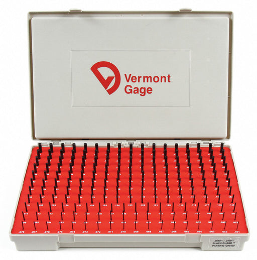 Black Ox-Coated Pin Gauge Set Dim Type 