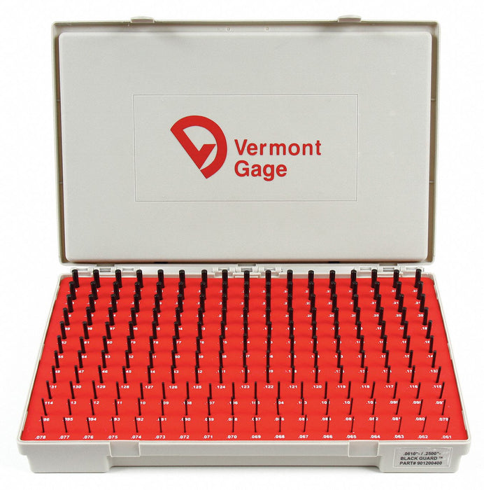 Black Ox-Coated Pin Gauge Set Dim Type 