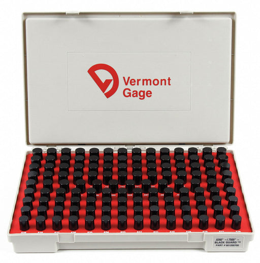 Black Ox-Coated Pin Gauge Set Dim Type 