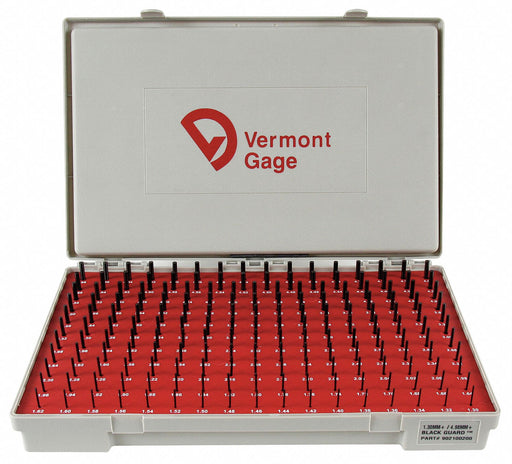 Black Ox-Coated Pin Gauge Set Metric