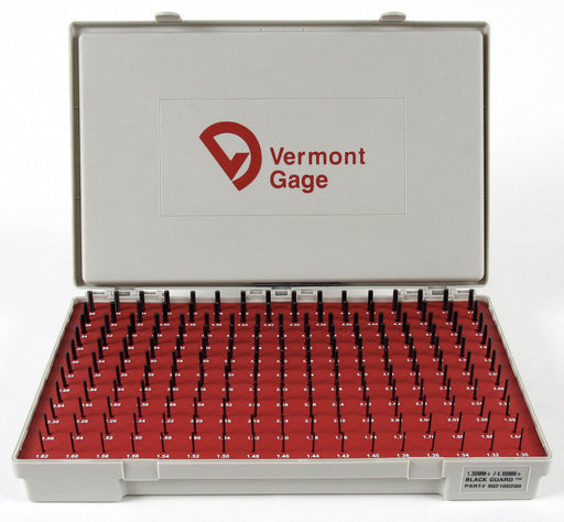 Black Ox-Coated Pin Gauge Set Metric