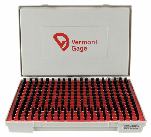 Black Ox-Coated Pin Gauge Set Metric