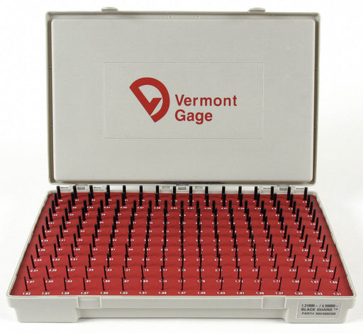 Black Ox-Coated Pin Gauge Set Metric