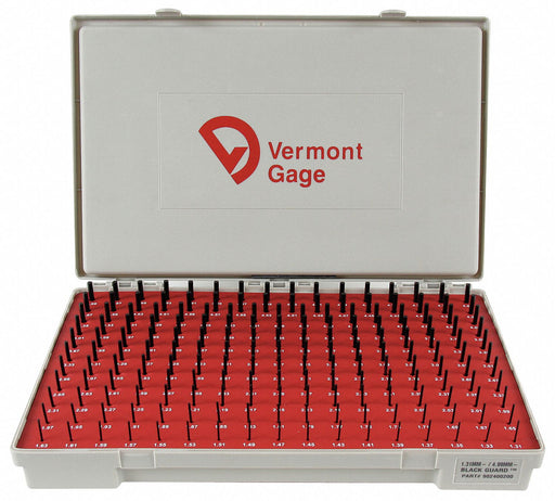 Black Ox-Coated Pin Gauge Set Metric