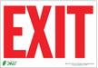 EXIT Sign Red on White 7X10 Adhesive